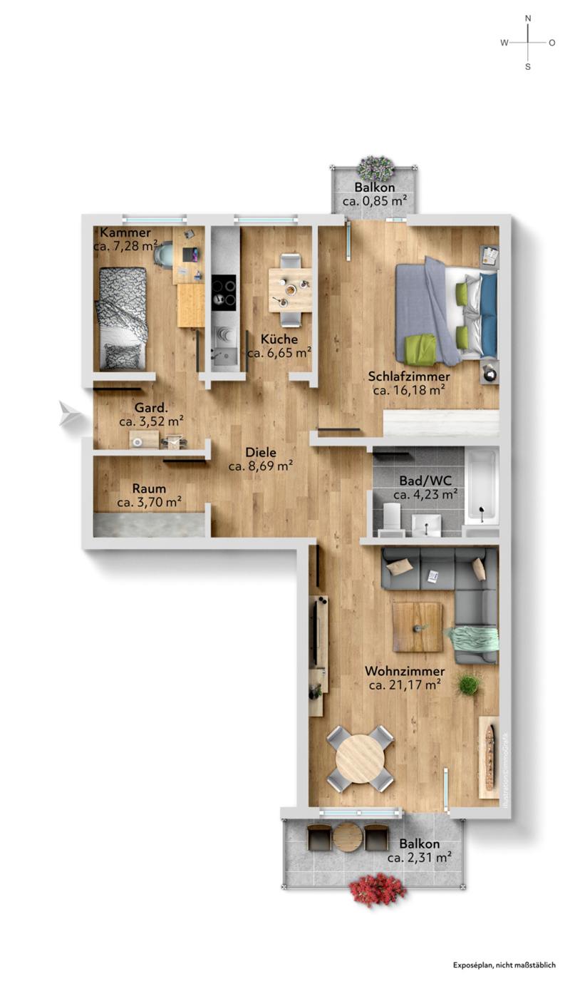 Etagenwohnung in München